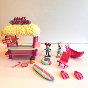 Disney Minnie Mouse Surf Shack Playset with Minnie and Daisy Duck Figures